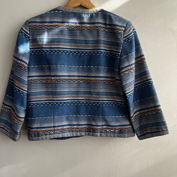 MARIO SERRANI Cropped Striped Blazer - Picture 4 of 5